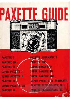 Braun Paxette Electromatic 2 manual. Camera Instructions.